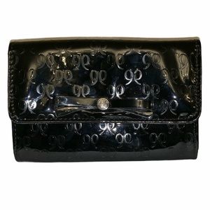 EUC Nine West Vegan Patent Leather Clutch Bag